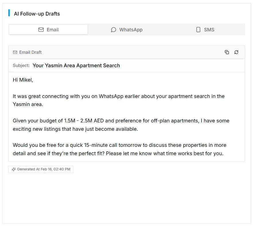 IRM365 Auto-Drafted Messages
