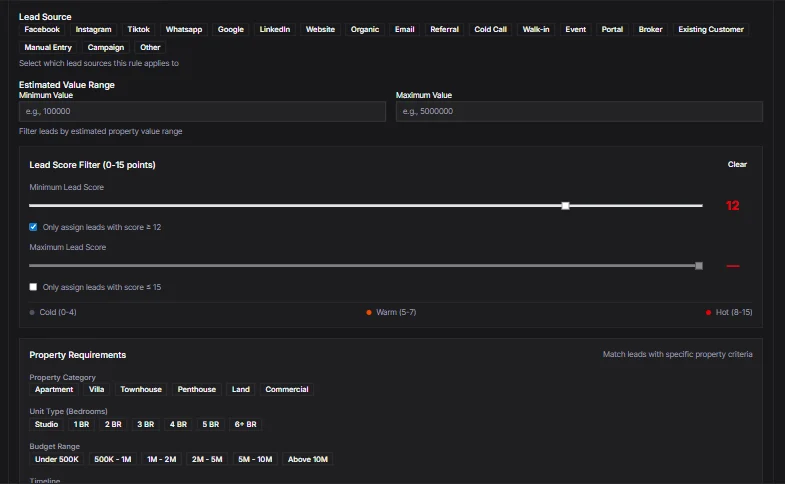 IRM365 Rule Conditions