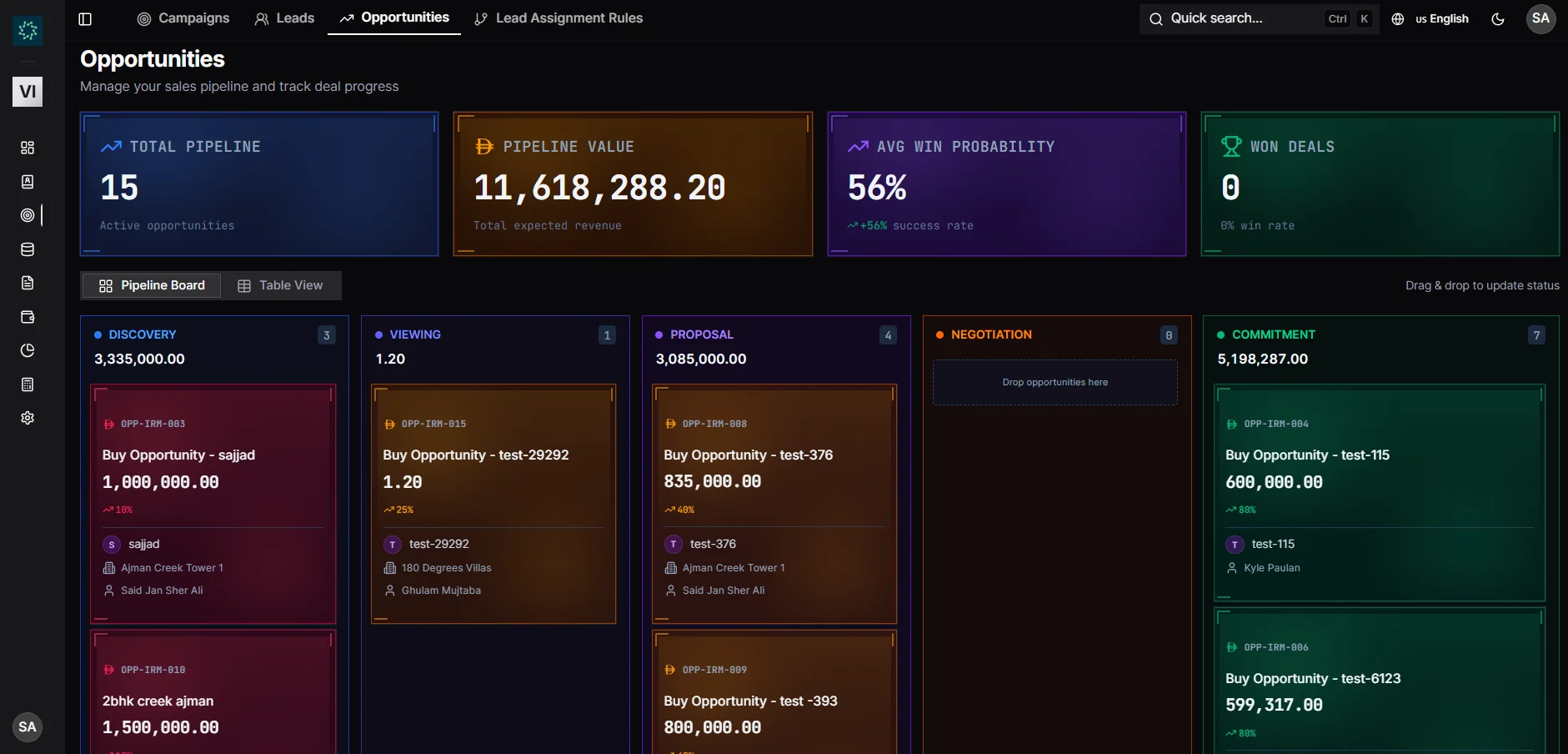 IRM365 Kanban Pipeline