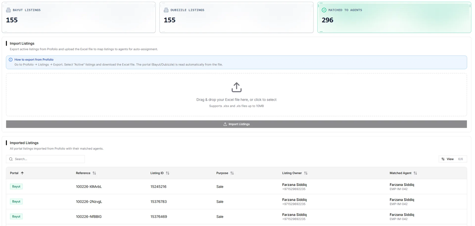 IRM365 Listing Imports